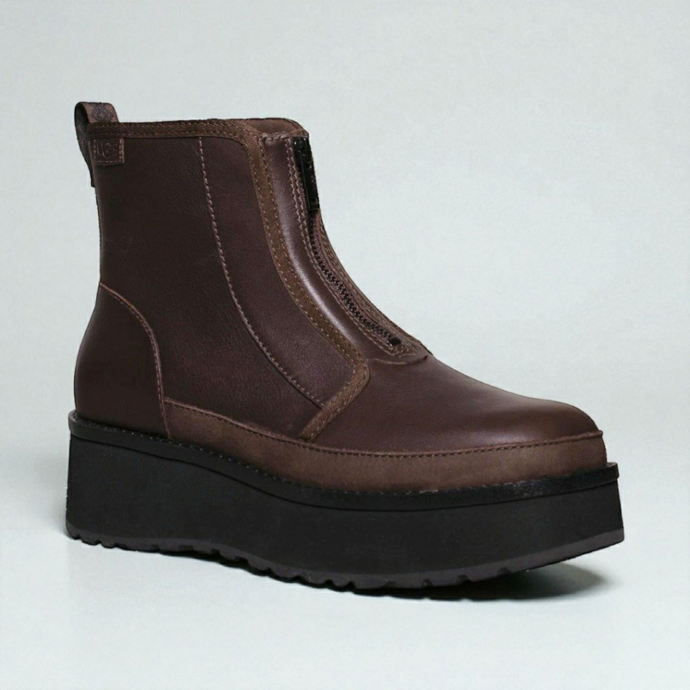 Brown Leather Ankle Boots